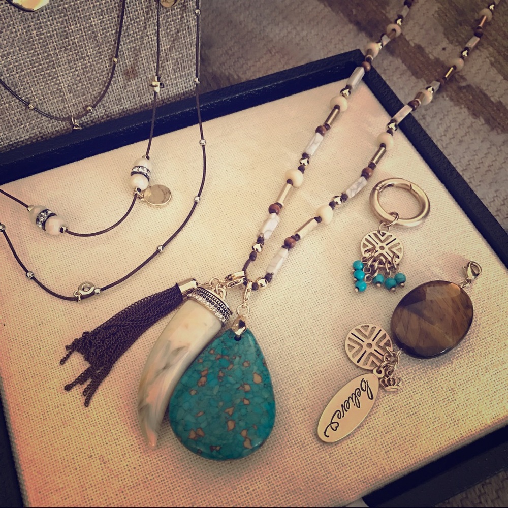 Set 💥 Rustic Diva necklace & Charm Set